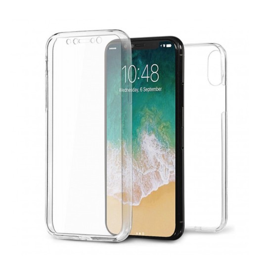 Capa de Silicone 360º para Apple iPhone Xs Max Transparente